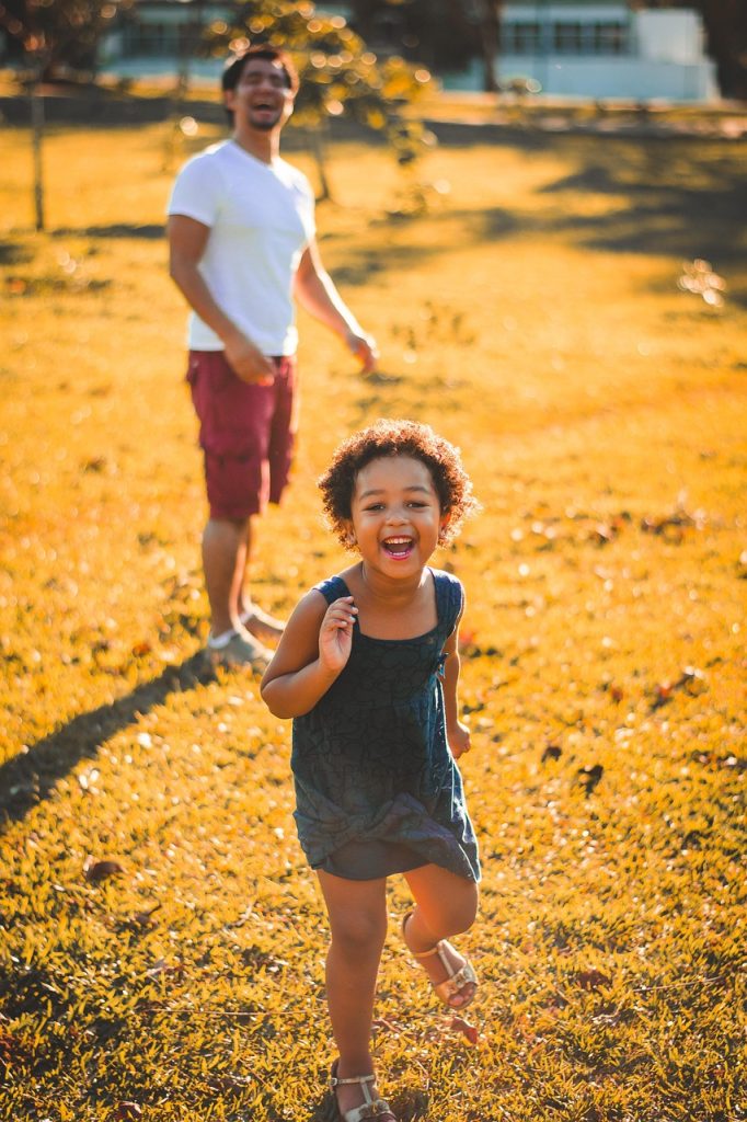girl, toddler, running, joy, laughing, freedom